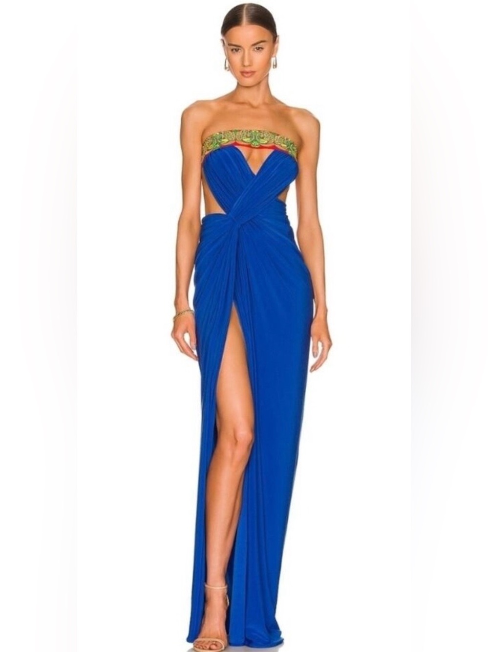 J. Angelique Royal Blue Ruched Dress 
NWT
Size XS 
 It might fit a size Small